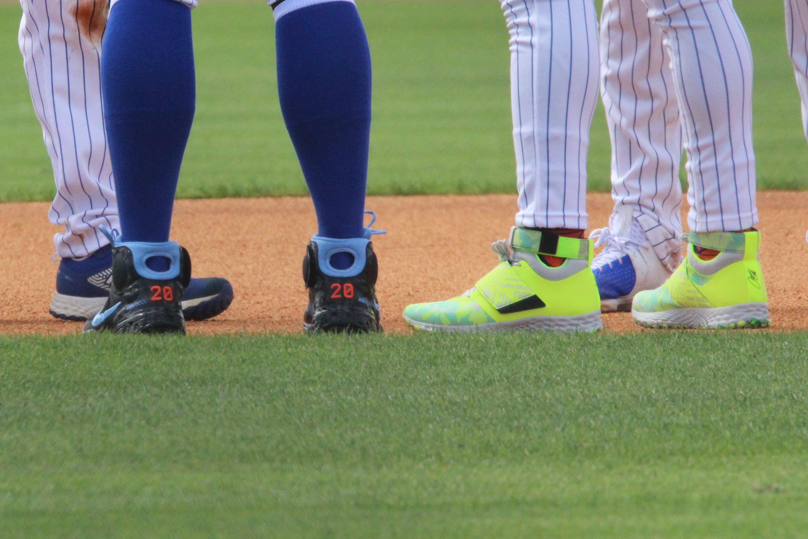 Anthony DiComo on X: Cleat game strong at Mets camp. Pete Alonso (Friday  night blacks) and Francisco Lindor (fluorescent yellow) both rocking some  unique ones this morning.  / X