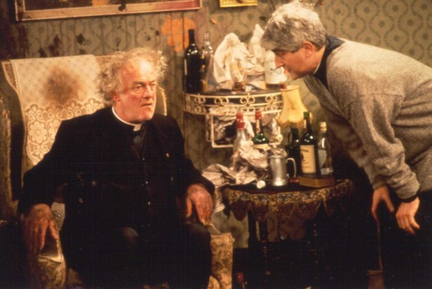 FrTedQOTD's tweet image. Remember these two legends of comedy, on the anniversary of their deaths. Still making us laugh, all these years later.