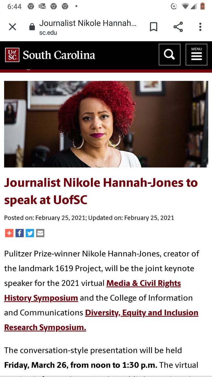 troy_etta's tweet photo. You don't want to miss this one USC! 🔥🔥🔥🔥 #civilright #Diversity #inclusion  #politics #blackusc #gamecocks #journalism https://t.co/xYtuTyUe9v