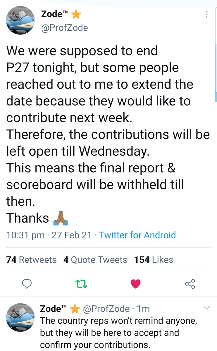 xrstn12's tweet image. We have 3.55% to get to the target 100%
 📢📢
P27 contribution is open till Wednesday.
⭐⭐
flutterwave.com/pay/project27

#ElitesWeekend