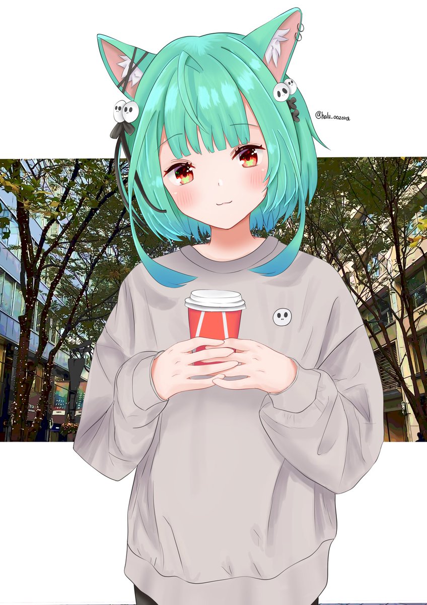 潤羽るしあ 「るしあちゃん × ネクロマンサートレーナー
#絵クロマンサー
#るしあらいぶ 」|大空はるのイラスト