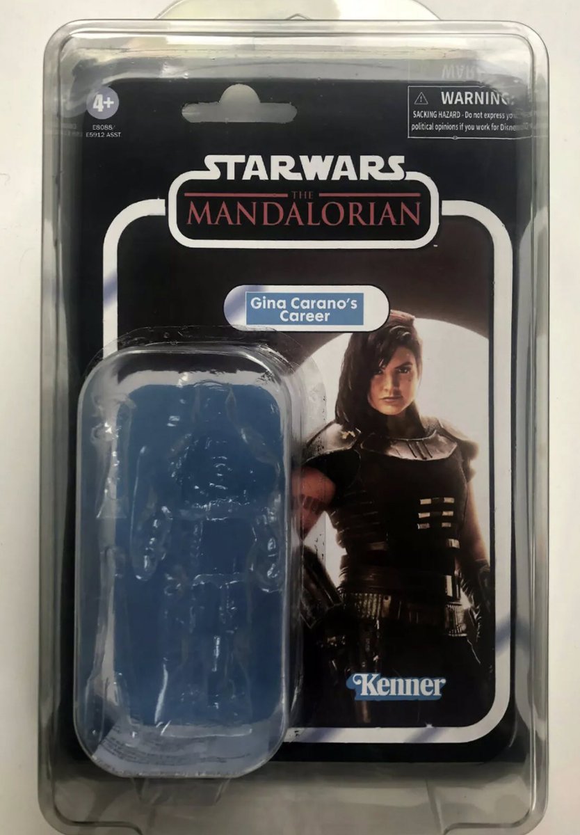 tokyosexwhale's tweet photo. I have this EXCLUSIVE ONE-OFF Cara Dune action-figure ending 7pm tomorrow on eBay. Sealed in it’s own protective case. If the winner follows me on Twitter I’ll also send them a lucky-special print. https://t.co/BNfaVu60RU https://t.co/KmmqIDEwVC