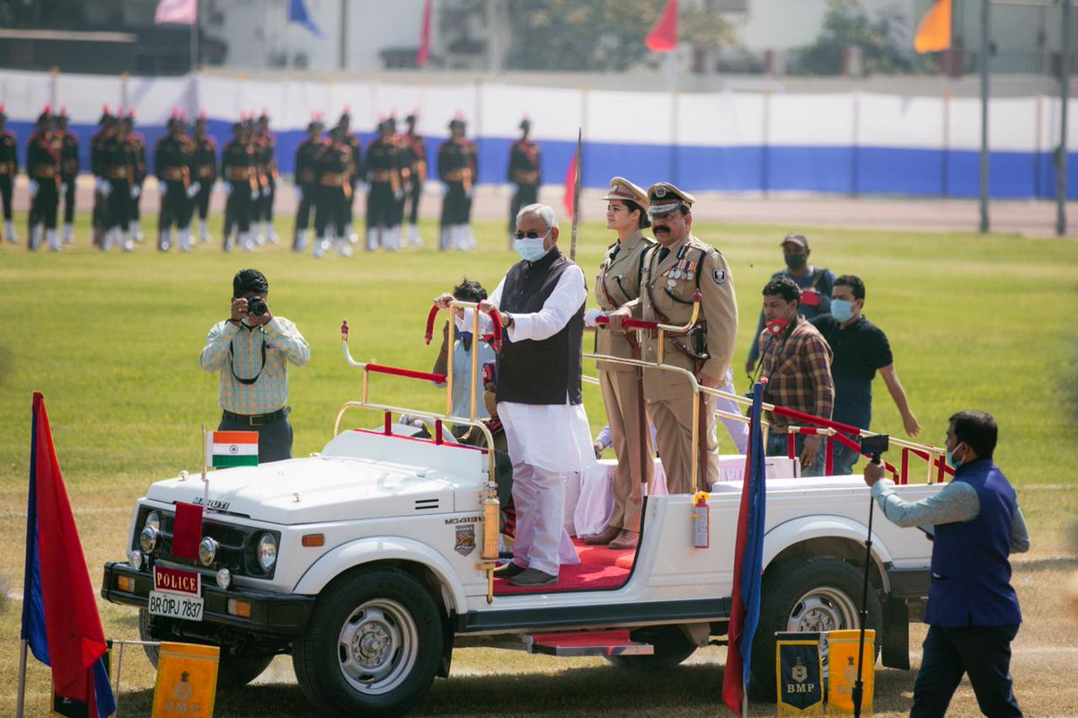 SimiNavjot's tweet photo. Got the opportunity to command the Bihar Police Week Commemoration Parade!
#paradecommander #biharpolice #patna https://t.co/G48Vi1mpGf
