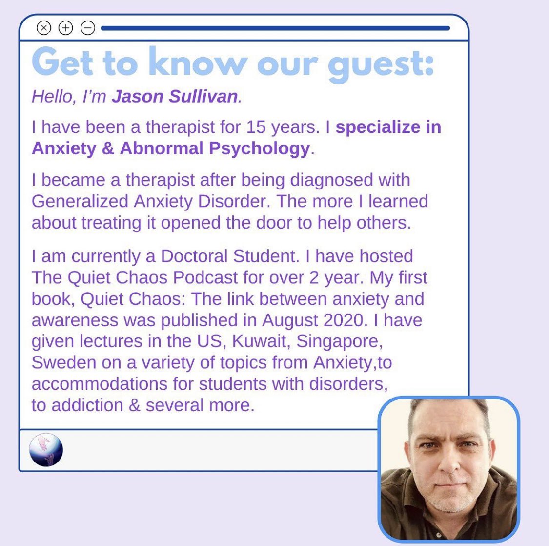 EobInitiative's tweet photo. Want to know more about our guest today? Well, we let Mr.Sullivan give a brief about himself for you! A truly inspirational guest will be coming today so tune in with your friends or family! The live is now available as an IGTV on our instagram! https://t.co/CmL5lQ2bL0