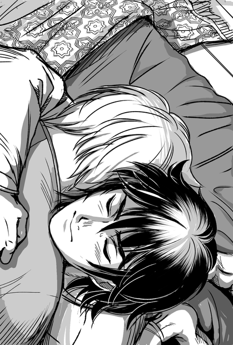 かなしい夜をだきしめる…
#ぐちゃぐちゃ線から描いてみた 