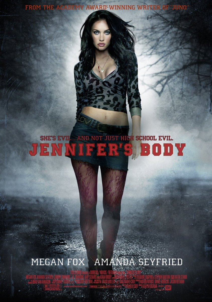 59. JENNIFER’S BODY (2009)This excellent queer horror didn’t gain the popularity it deserved until later. Now a cult classic, more and more people are discovering this gem. Megan Fox is a horror icon thanks to this movie. Watch and find out why! #Horror365