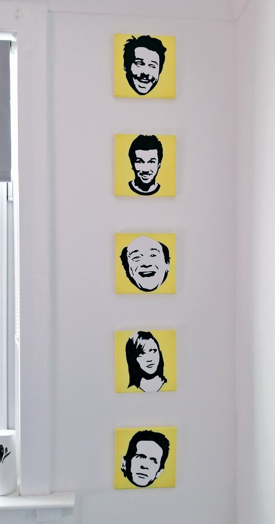 My partner is so talented! #alwayssunny #makingahouseahome