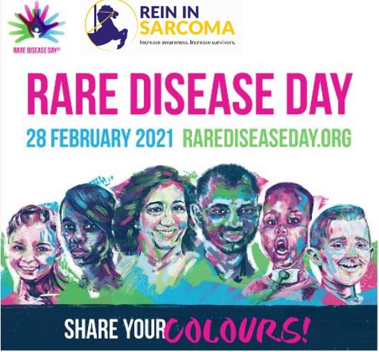 Today is Rare Disease Day- Over 300 million people are living with a rare disease worldwide, including sarcomas. 

Rare is many.
Rare is strong.
Rare is proud.

#rarediseaseday2021
#sarcoma
#reininsarcoma