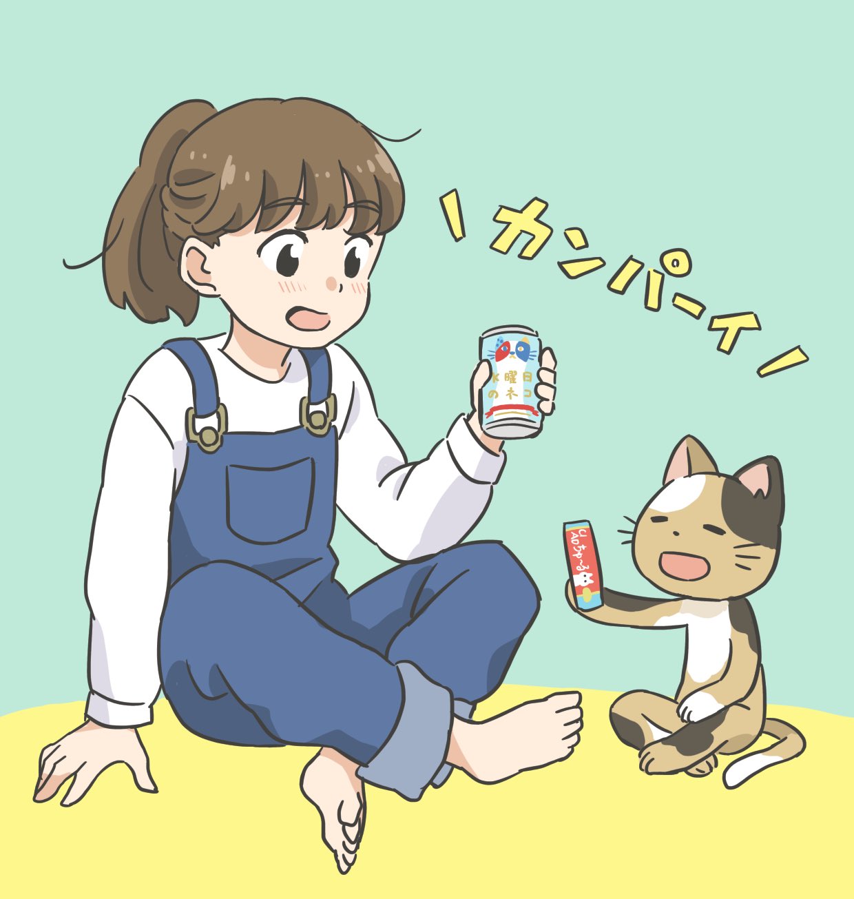 まどか ネコと乾杯する絵です ネコの日に描きたかった ネコらしくないネコですいません イラスト 女の子イラスト 落書き らくがき 絵 Illust 絵描きさんと繋がりたい イラスト好きな人と繋がりたい T Co Heo0lbxaes Twitter