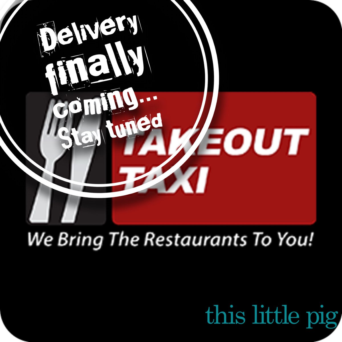 We’re finalizing set up with @takeouttaxibuffalo to get you TLP delivery in the next few days!  20 mile delivery radius from our location, local business and very fine folks!  Keep your eyes peeled for deets! #thislittlepig #delivery #takeouttaxibuffalo #localbusiness