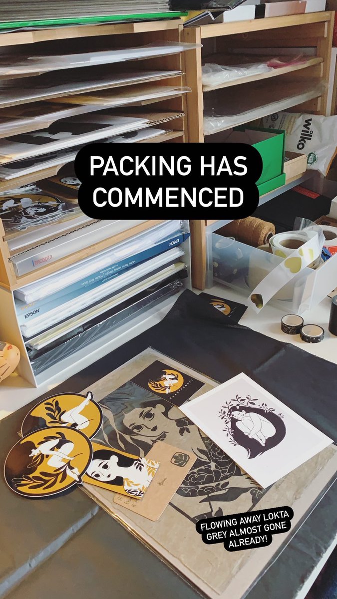 Packing last night’s orders! I have been at it for a couple of hours now and I think I need a break🦇
