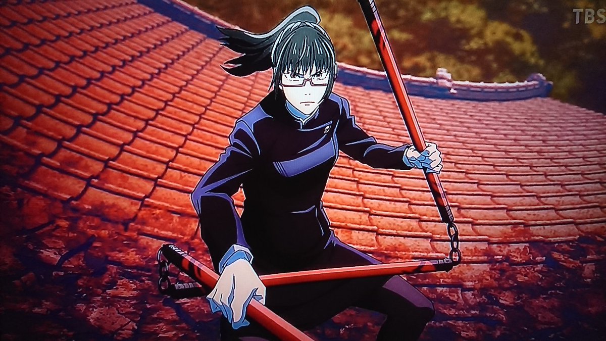 この三節棍？が特級呪具！？あと恵が使ってた黒い剣あれは真希さんの