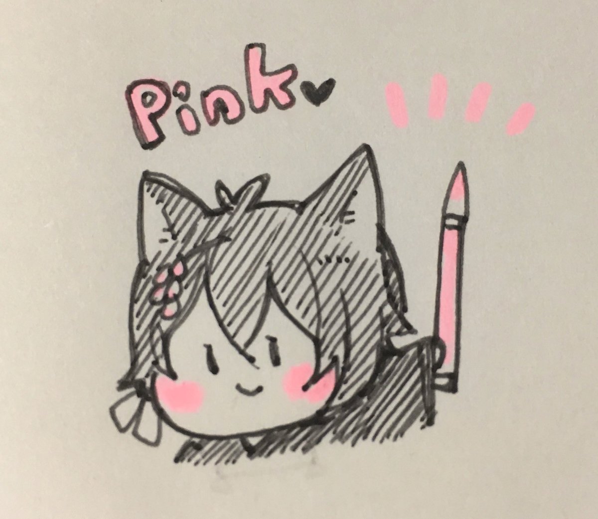 かわいい色の蛍光ペンみつけた 繁忙期のミヤコのイラスト かわいい色の蛍光ペンみつけた 繁忙期のミヤコのイラスト