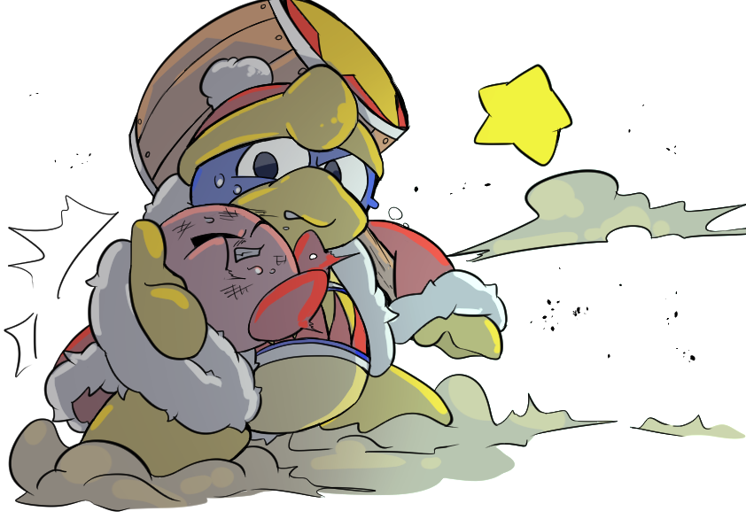 Twitter 上的 やみぃ Rt Ameringo72 ぶっ飛ばされたカービィを片腕で受けとめるデデデ大王 T Co Pjqvmkqnek Twitter