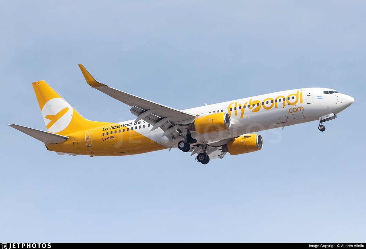 [Vuelo FO 5016] 28/2 (Flybondi) llevó en la ruta Buenos Aires (EZE) 🇦🇷 - Córdoba (COR) 🇦🇷 186 PAX en un B737-800 (LV-HKN). Asientos: 189. Configuración: Y189. Ocupación: 98,41%. Duración: 1 hora y 5 minutos. Edad del avión: 13.2 años. Distancia: 656 km