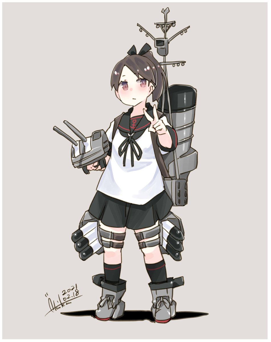 艦これ「#今月描いた絵を晒そう
ぽーい!
#艦これ #夕立 #加賀 #龍田 #敷波 」|あき缶@inicaのイラスト