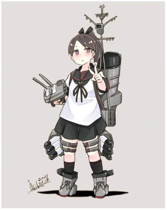 #今月描いた絵を晒そう
ぽーい!
#艦これ #夕立 #加賀 #龍田 #敷波 