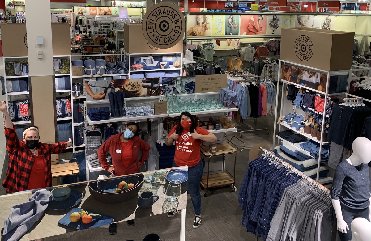 Levi’s X Target at T2781! <a href="/Visual_Monique/">Monique Archer</a> and DBO Ruby killed the set and are ready for the guest with me. Come visit and scoop it up while you can! #Target #Levisxtarget #levis #D116 #westloop #LevisLTO