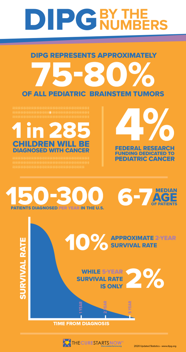 DIPG is so rare that most doctors have never seen it, forcing patients to go to major medical centers where the neuroscience team has experience with this form of cancer. On #RareDiseaseDay, we reinforce the importance of funding research to find the cure to DIPG &amp; all cancers.
