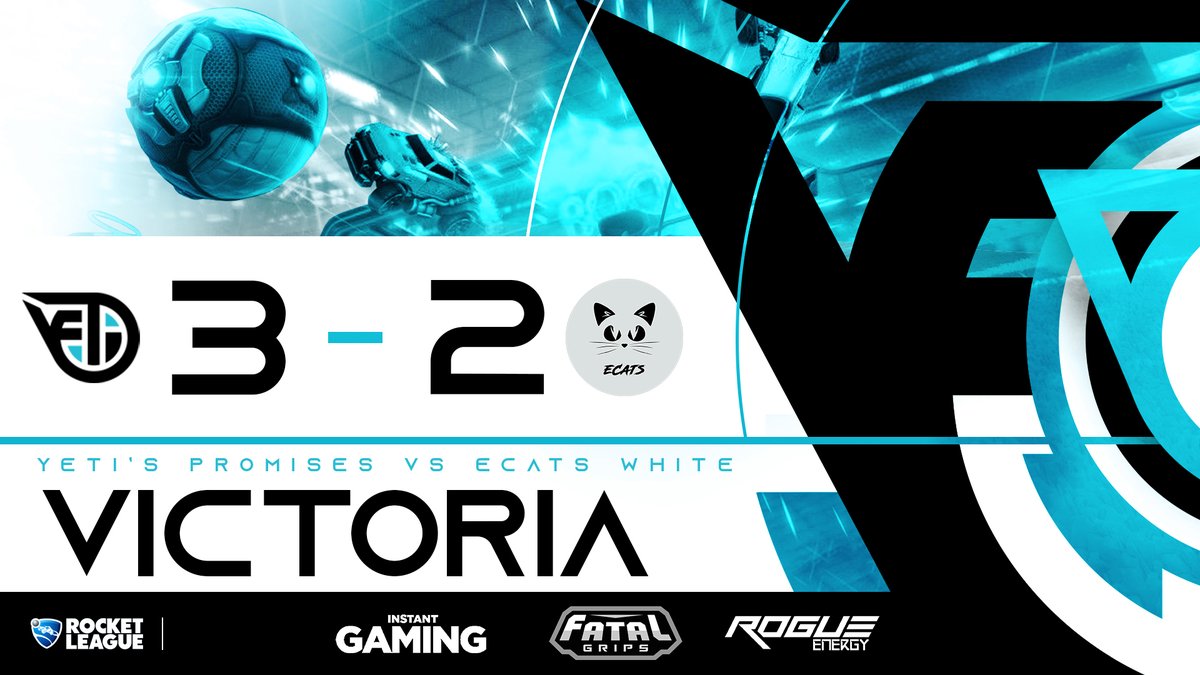 [#Resultados📝]

¡Conseguimos nuestra segunda victoria en la Liga Nox!
Seguimos sumando 💪

🆚 <a href="/eCATS_RL/">eCats</a> 
🏆 @LigaNox 
📝 3-2

#PlayBeyong #GoYETIS 🤍