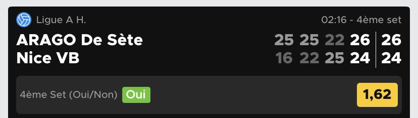 LL_Pronos's tweet image. Quel samedi en volley ! 🤑

C’est un 4/4 hier, avec des bets sur le Telegram GBC, sur le pass globalbetclub.fr, et sur le Twitter @GlobalBet_Club ! 

🏐 Des côtes à 1,62 / 1,78 / 1,89 / 1,52 , toutes validées ! 🤑✅