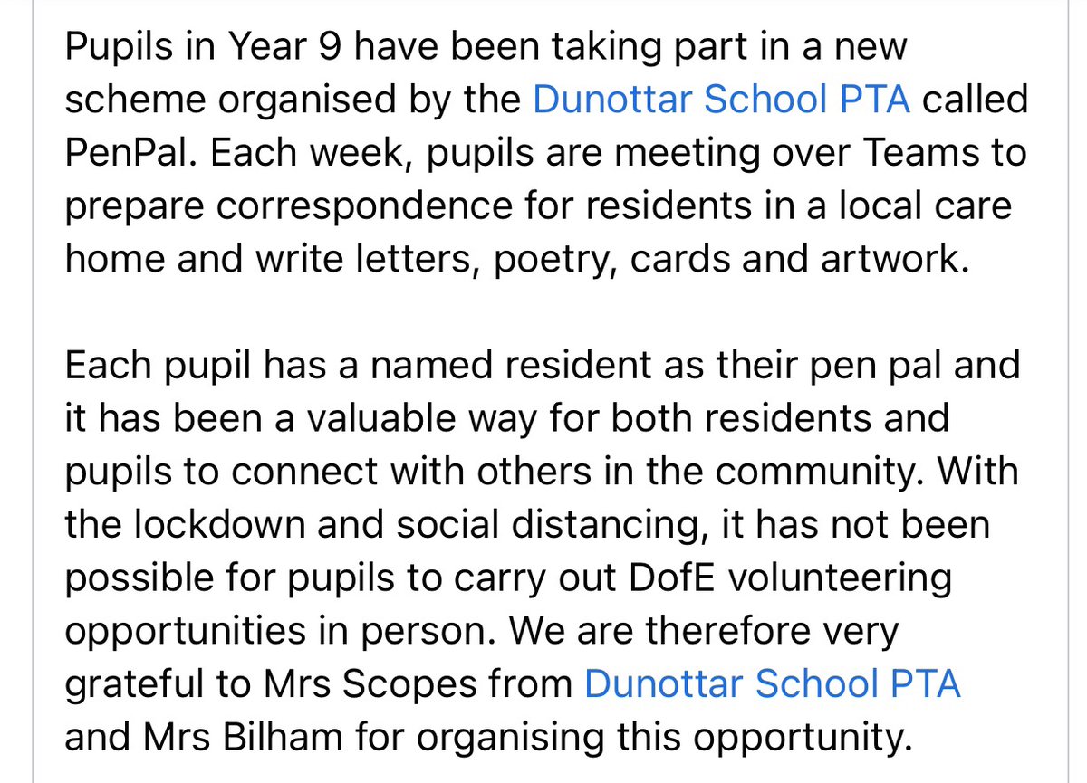 Dunottar School PTA tweet media