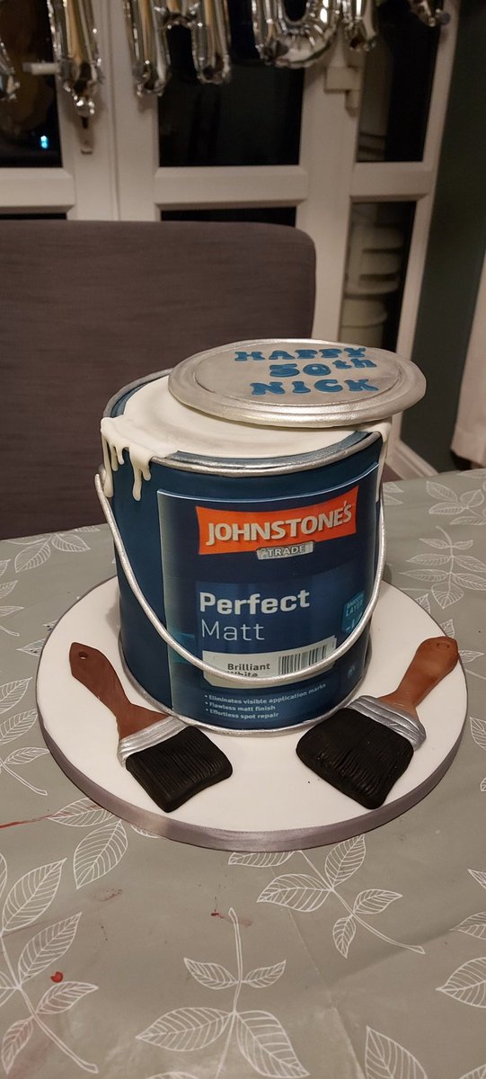 NTorranoHarling's tweet photo. Its my 50th today. My wife @cirella66 had the most amazing Perfect Birthday cake ever made. Cake made by #SarascakesMirfield This has to be a #oneoff and Sara is truly an artist. What do you think @JohnstonesDC #PerfectMatt https://t.co/J8DsmKRr2u