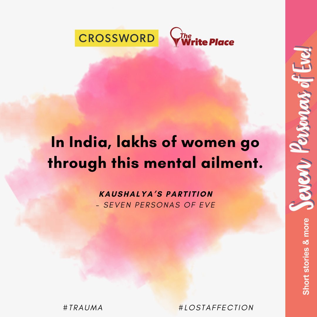 In Seven personas of Eve, Kaushalya tells the heart wrenching tale of the partition of a woman’s heart in the backdrop of Partition of Undivided India. Available here https://t.co/rDVsoJezre & nearest Crossword Bookstores.
#CelebratingSevenPersonasofEve #Story1 #StoriesByWomen https://t.co/aW0OZJP02L