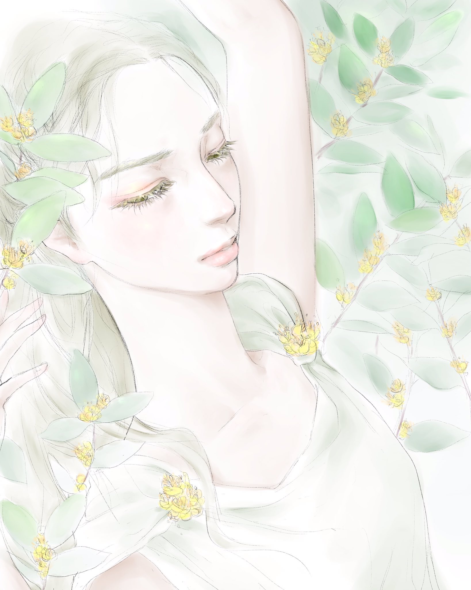 竹石 Pa Twitter ２月２８日の花は月桂樹 花言葉は 栄光 勝利 栄誉 だそうです ギリシア 神話の 月桂樹に姿を変えた精霊ダフネを描いてみました 2月28日誕生花 月桂樹 Laurel 花言葉 Daphne Illustration イラスト Sketch Doodle お絵かき お