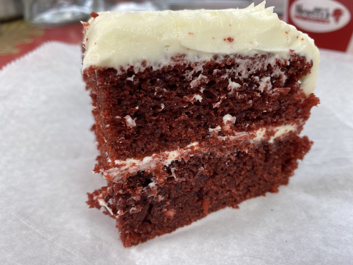 Homemade Red Velvet cake <a href="/morellis/">Morelli's gourmet Ice Cream</a> #morellisatl  morellisicecream.com  delivery with ubereats and DoorDash