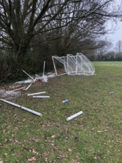 Second week running an adult team has played on our mini soccer pitches at Alexander Lane, broken our goals and cut the nets. They shouldn't be playing there and they are committing criminal damage. If anyone knows who this is please let us know at clubsecretary@huttonfc.com