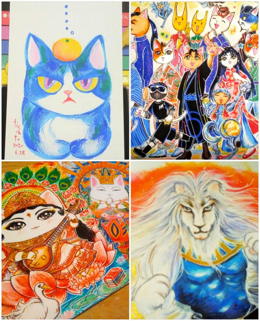 ちさと 猫絵作家 Fukuneko9629 توییتر