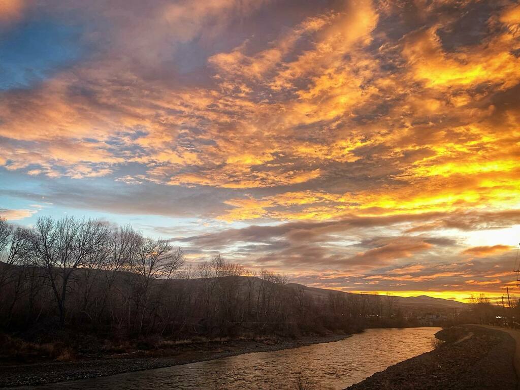 CocktailMD's tweet photo. Some aspects of picking up extra shifts in Yakima don't suck. (Like this morning walk with the pup.) #Yakima #Sunrise #EastSide #DrySide #Washington #PNW https://t.co/rvUlHdJa6R https://t.co/bjEbBnTEWG