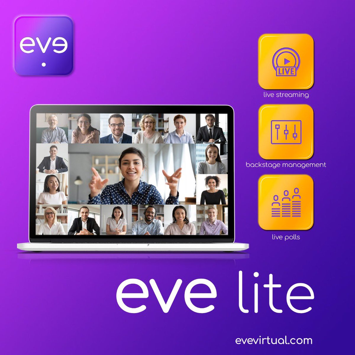 eve_virtual1's tweet photo. Host your web based events with full back stage control on eve lite. Contact us to know more:
#eve #virtualplatform #2Devents #webbasedevents #virtualevents https://t.co/ewuMO046n6