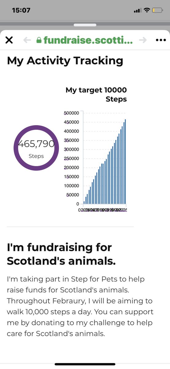 cazm4's tweet photo. We’ve been a bit quite lately,but for all of February,@rjanemorrison & I have been taking part in the #SSPCA #StepForPets challenge.Doing 10,000 steps every day.We have done more than 465,790 steps and raised over £200,hard going(for me😅)but so proud to have done this 🙌🏻🐾💙🐾💜 https://t.co/Moh7PchUG0