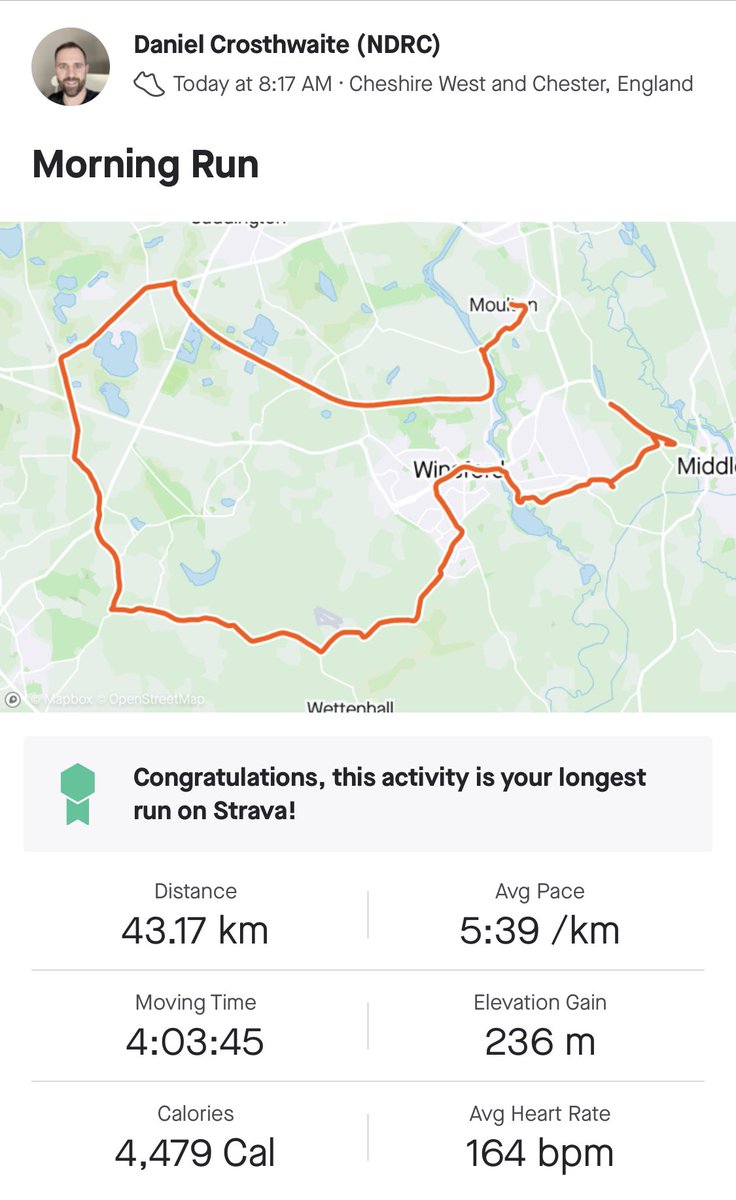 cotty_2k's tweet photo. 1st marathon complete in 4:26:38 amazing day for it and even managed a flying feet pic!
Big thanks to @DadsRuns for running with me and to @lou_c_getsfit for the virtual finish line ๐
Loving the @Kendalmintco gels as always๐๐ป
#firstmarathon #runstreak #Run54 https://t.co/8chGltz1ny