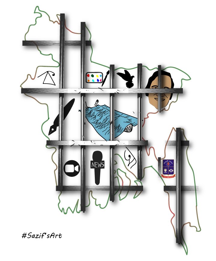 #StopDigitalSecurityAct #FreedomOfSpeech #FreedomOfExpression
#Bangladesh #FreeKishore #Cartooning #Cartoonists
#SazifsArt