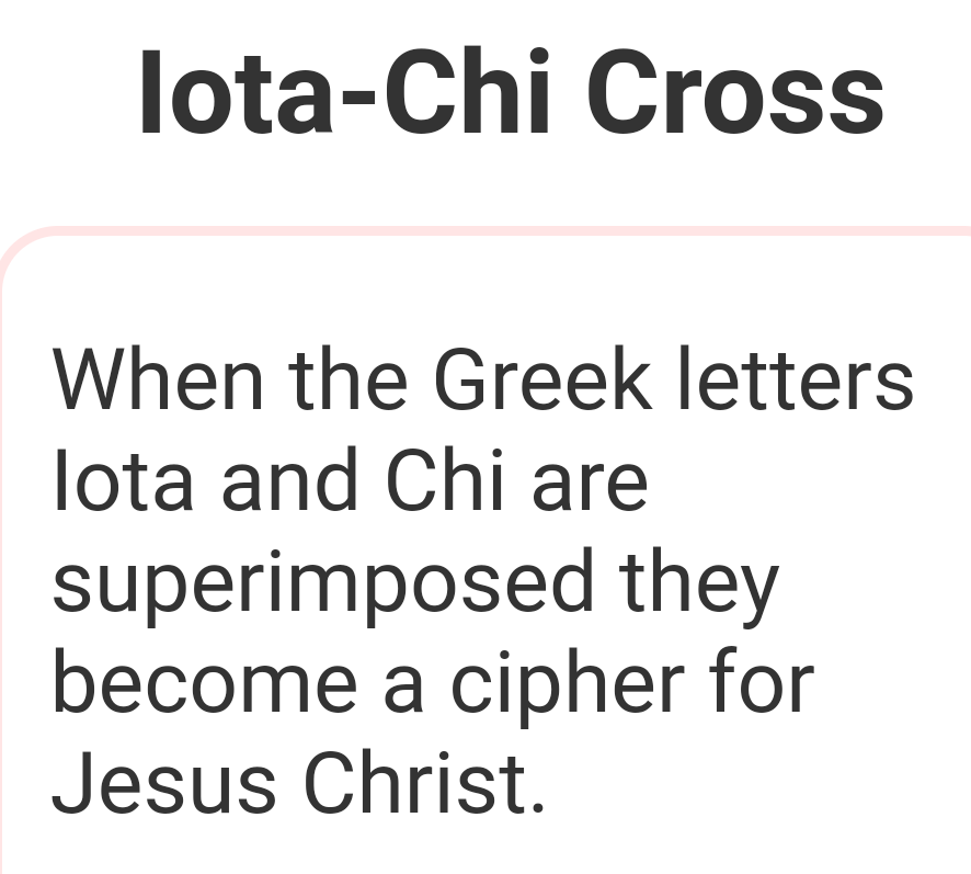 bitteroldqueen's tweet photo. @Pontifex_es Chi
Iota
Digamma

Digamma means "puncture", or mark.

These Greek letters are sometimes interpreted as numbers. Chi=600, Iota=10, Digamma=6.

The local form of Iota is similar to the Greek letter Xi. The numerical value of Xi is 60.

A shrewd mind interprets correctly. https://t.co/NgRp6HpNXf