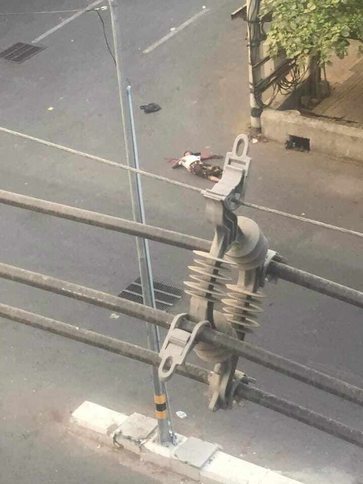 tw // blood

Another shot in the head and dead. We do not have any word to describe terrorism of Military Junta. Snipers are shooting our heads daily and cities in Myanmar more like battle field. Unarmed Civilians are being killed more n more.
#Feb28Coup
#WhatsHappeningInMyanmar