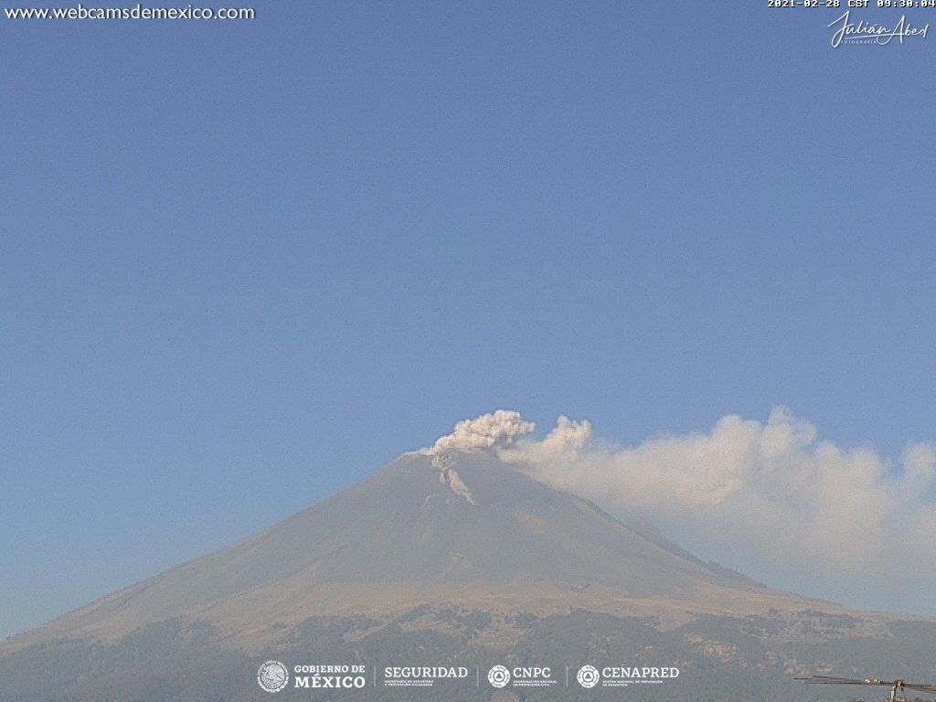 webcamsdemexico's tweet photo. 🌋 Actividad del #Volcán #Popocatépetl en este momento.

Transmisión #EnVivo 24/7 desde San Nicolás de los Ranchos, #Puebla 👇
https://t.co/yuHv4IfOGa
Vía: @jabed1. 

🚦 El Semáforo de Alerta Volcánica se encuentra en #AmarilloFase2.

🚷 Se exhorta a NO acercarse al volcán. https://t.co/rrGhS6KKPU