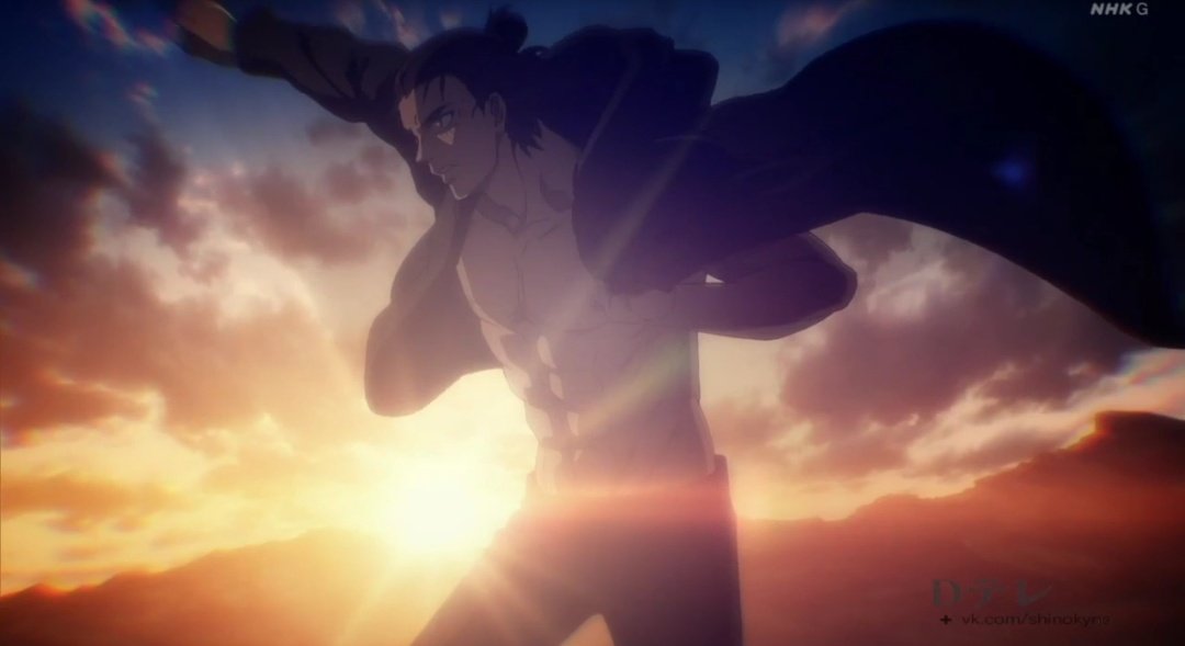 ackermyeager's tweet image. Parabéns Shingeki no Kyojin por ser o único anime que tem Eren Yeager.