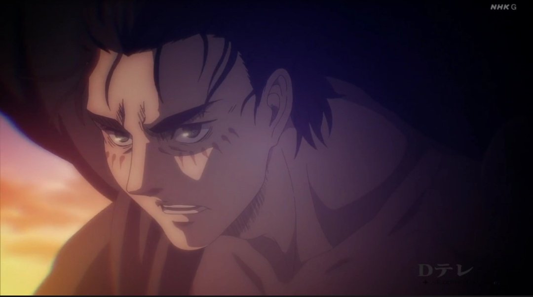 ackermyeager's tweet image. Parabéns Shingeki no Kyojin por ser o único anime que tem Eren Yeager.