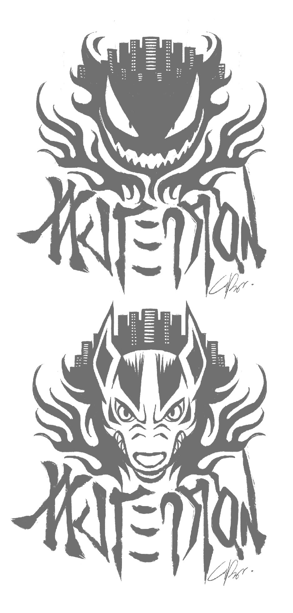 Chro ヒフミのムウマージを色違いにしてみたので上げ直しました シンジュクはゴーストタイプのイメージだけどロゴ的にはグラエナがしっくりくる気がしないでもない