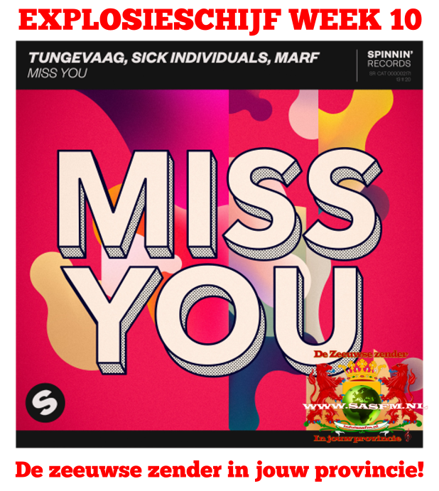 De nieuwe explosieschijf is bekend van week 10

Dit keer is dat niemand minder dan : Martin Tungevag
 
Tungevaag, Sick Indivuals, Marf – “Miss You”

Heel de week onze explosieschijf bij Radio SASFM - De Zeeuwse Zender in Jouw Provincie!
Volg ons op Facebook / Twitter / Instagram