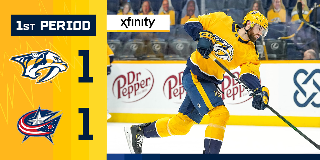 All tied up! 

<a href="/Xfinity/">Xfinity</a> | #CBJvsNSH