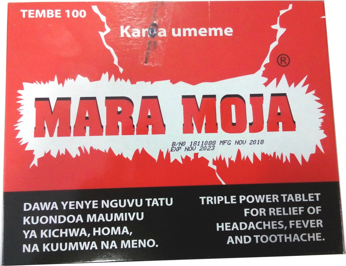 The reason Mara Moja works so well is cause it has something most other pain relievers don't.Here's a ka-short (unpaid ) thread real quick!   https://twitter.com/Mwirigi/status/1365989298181390337