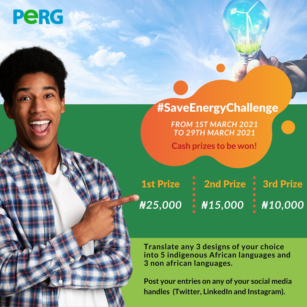 NaijaEnergyMan's tweet photo. #SaveEnergyChallenge
Find all relevant information about the challenge here
https://t.co/lh9hgnxpWU
Please fill the form below after posting your entry on your social media handle
https://t.co/ZD6Cp9r74w
@REANigeria @Wirea4green @realREANigeria @DamilolaSDG7 @SEforALLorg https://t.co/hJfJjdFfAk