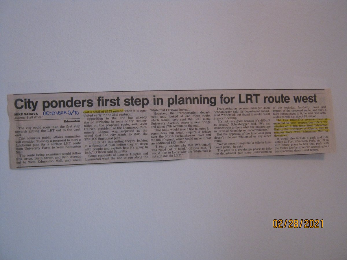 jeffbrady719's tweet photo. much faster than approved West LRT - express bus riders would save 10 minutes from WEM to downtown - 7 1/2 minutes from WEM to UofA - guaranteed more passengers than approved West LRT - serving UAH, UofA, Cross Cancer &amp; Misericordia https://t.co/L4XqUgTylu