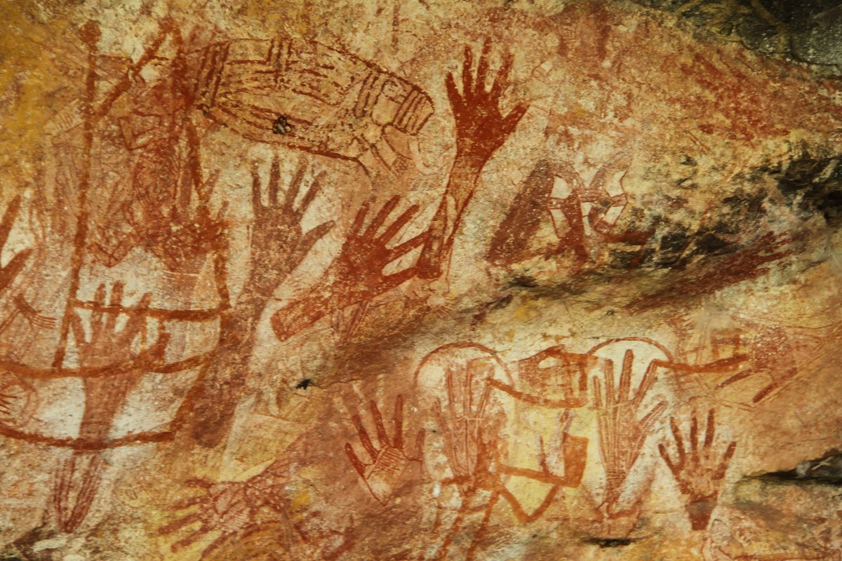 clintbizzell's tweet photo. Handprints from Arnhem land who represent the oldest continuous living culture on the planet. 
This was taken at Mt Borradaile in the NT and I was mesmerised as the quality of hand prints were so well preserved.
What's your legacy?

Life's Good.
#leadership https://t.co/rtYBd3t5pv