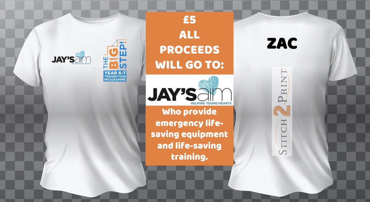 We’re excited to be working with <a href="/Stitch2Print1/">Stitch 2 Print</a> this year to raise money for <a href="/Jays_AIM/">Jay's AIM</a>. Our 2021 charity t-shirt looks great, your child will love it, and it’s a great way for staff to get to know your child’s name &amp; build relationships quickly. All proceeds going to the charity.